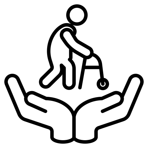 Illustration of elderly man representing longevity medicine.