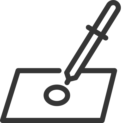 Illustration of the blood sample for clinical testing.